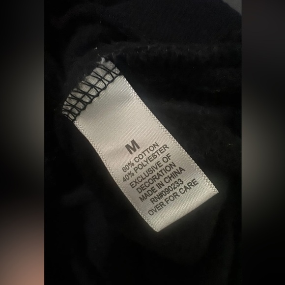 Playboy Black Distressed Hoodie with Green Rhinestone Logo - Picture 4 of 5